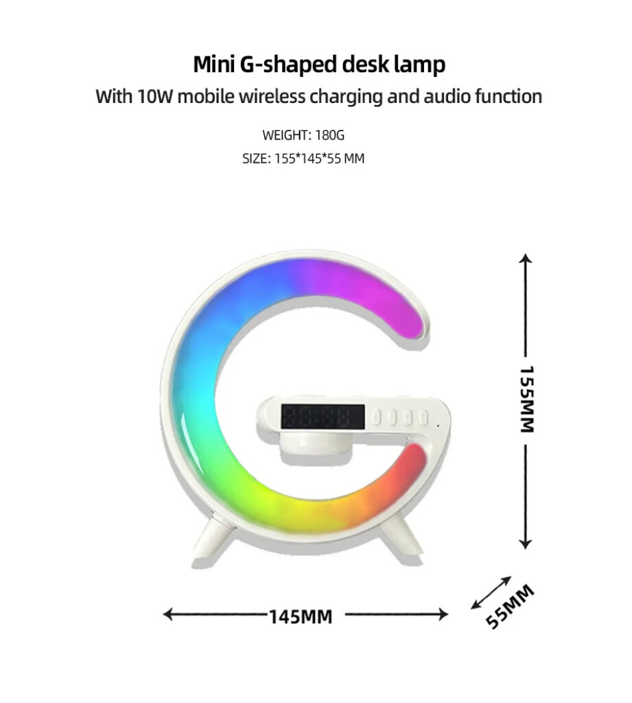 1015470 Intelligent Atmosphere RGB Light Bluetooth Speaker With Wireless Charging 24